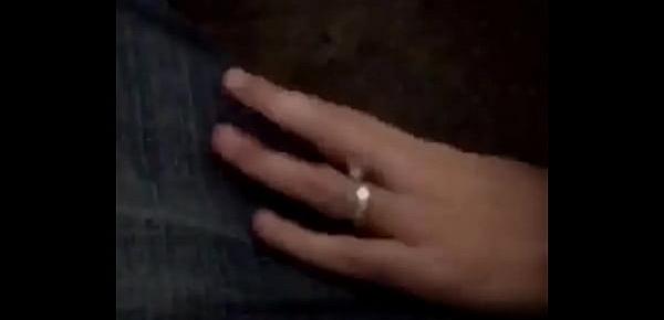  Pretty Little Married Hand Rubbing My Throbbing Cock Through My Jeans